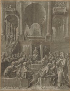 Cristo entre los Doctores de Bartolomeo Ramenghi