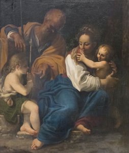 La Sagrada Familia y San Juan Bautista de Bartolomeo Schedoni