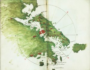 Carta de Negroponte, c.1485 (vitela)