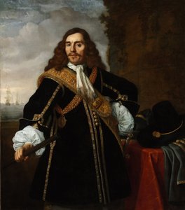 Retrato del capitán Gideon de Wildt (1624-1665) - Pintura de Bartholomeus van der Helst (1613-1670), óleo sobre lienzo (135,8x119 cm)