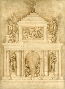 Proyecto para las sepulturas de León X y Clemente VII de Bartolommeo Bandinelli