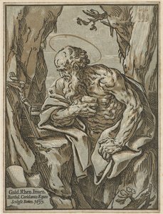 San Jerónimo, después de Guido Reni, 1637 de Bartolommeo Coriolano