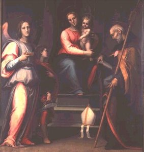 Madonna y Niño con Santos Agustín, Tobías y el Arcángel Rafael