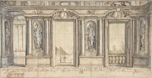 Diseño para una Decoración de Pared Pintada para el Palazzo Massimo all