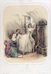 Ilustración para la canción Le Grenier de Pierre Jean de Beranger (1780-1857) de Bassaget Numa
