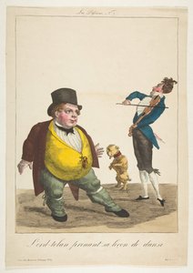 Lord-tolan tomando su lección de baile, La Pasión, No. 7, siglo XIX de Basset