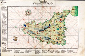 Mapa de Sicilia