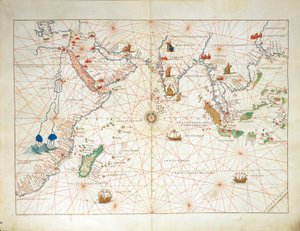 El Océano Índico y parte de Asia y África, del Atlas del Mundo en treinta y tres Mapas