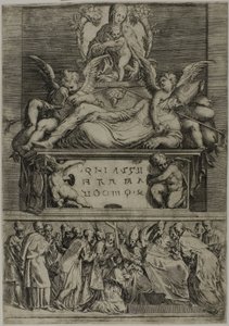 La tumba de un obispo de Battista Angolo del Moro