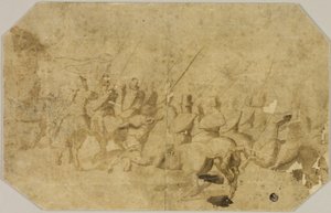 Una compañía de jinetes de Battista Franco