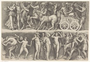 Relieve antiguo con Baco y Ariadna