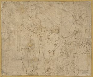 Marte(?), Venus y Cupido