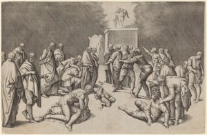 El arca del Señor en el templo de Dagón