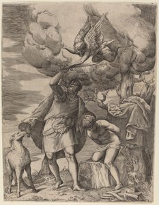 El sacrificio de Abraham de Battista Franco