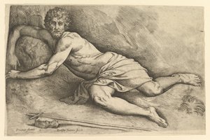 San Juan Bautista en el desierto de Battista Franco Veneziano