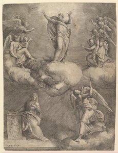 La Anunciación, antes de 1557 de Battista Franco Veneziano