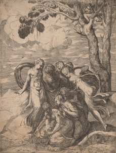 El hallazgo de Moisés de Battista del Moro