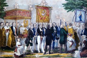 Procesión de la Cofradía del Santísimo Sacramento, principios del siglo XIX de Bautz Bautz