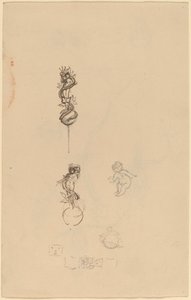 Estudios para diseños de joyería [recto] de Beatrice Godwin Whistler