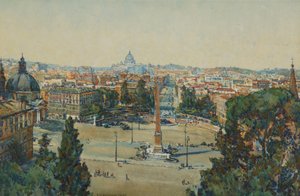 Roma, desde El Pincio, Piazza Del Popolo