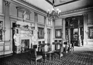El comedor, Dorchester House, 1908 de Bedford Lemere and Company