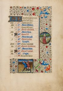 Página del calendario de agosto; Trilla; Virgo
