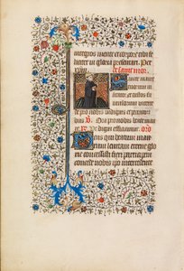 Abad Maurus con un Bastón y un Libro de Bedford Master Workshop