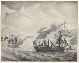 Batalla naval de Cádiz, 1781 de Beekman