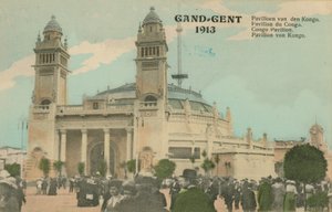 Pabellón del Congo; Gante; 1913 de Belgian Photographer