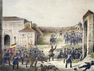 Amberes: El último ataque de las tropas holandesas, 27 de octubre de 1830 de Belgian School