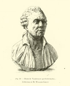 Busto de Henri Van der Noot, revolucionario belga de Belgian School