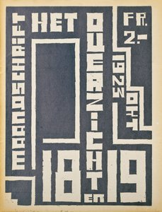 Portada de un número de 1923 de la revista "Het Overzicht", 1923 de Belgian School