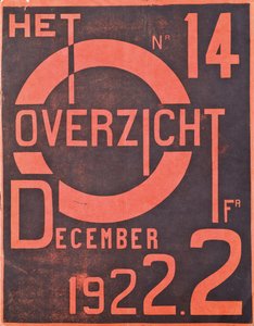 Portada de la edición de diciembre de 1922 de la revista "Het Overzicht", 1922 de Belgian School