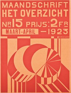 Portada de la edición de marzo-abril de 1923 de la revista "Het Overzicht", 1923 de Belgian School