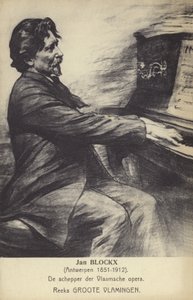 Jan Blockx, compositor, pianista y profesor belga (1851-1912) de Belgian School