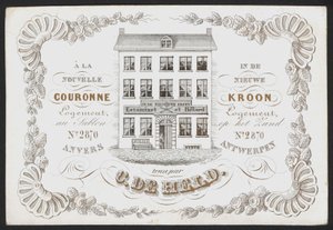La Nouvelle Couronne, De Nieuwe Kroon, Anvers, Amberes (grabado) de Belgian School