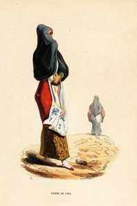 Mujer nativa americana de Lima, Perú de Belgian School