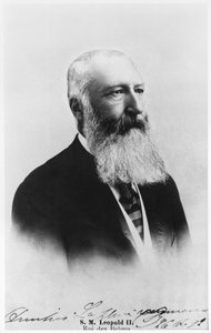 Retrato de Leopoldo II (1835-1909) Rey de Bélgica de Belgian School