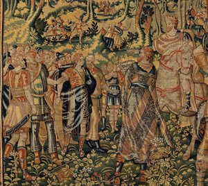 Historia de Ciro II el Grande, c.1590 (tapiz) de Belgian School