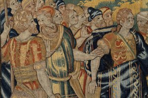 Historia de Ciro II el Grande, c.1590 (tapiz) de Belgian School
