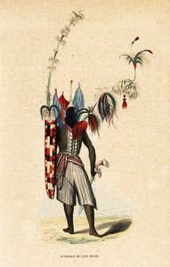 Guerrero de la isla de Solor, Islas menores de la Sonda, Indonesia de Belgian School