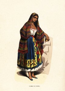 Mujer de la ciudad de Puebla, México de Belgian School