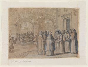 Encuentro de los santos Francisco y Clara