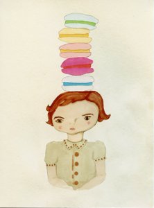 Chica de macarrón