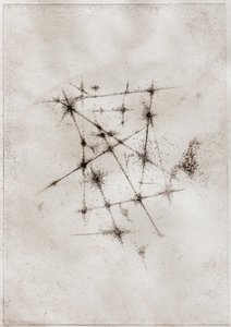 Nebulosa, 2018 (punta seca sobre papel) de Bella Larsson