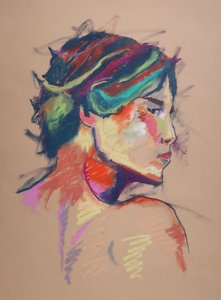 Estudio de color 13, 2023 (pastel sobre papel) de Ben Benet