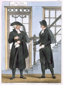 Funcionarios funerarios de Ámsterdam, ilustración de 