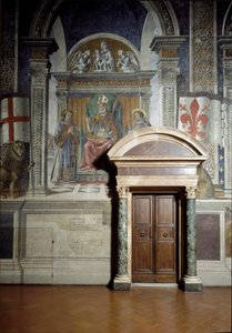 San Zenobio, San Lorenzo y San Esteban (Sala de los Lirios)