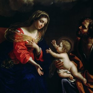 La Sagrada Familia, (detalle), 1682 de Benedetto the Younger Gennari