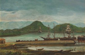 Benedito Calixto - Puerto de Santos, SP, 1888